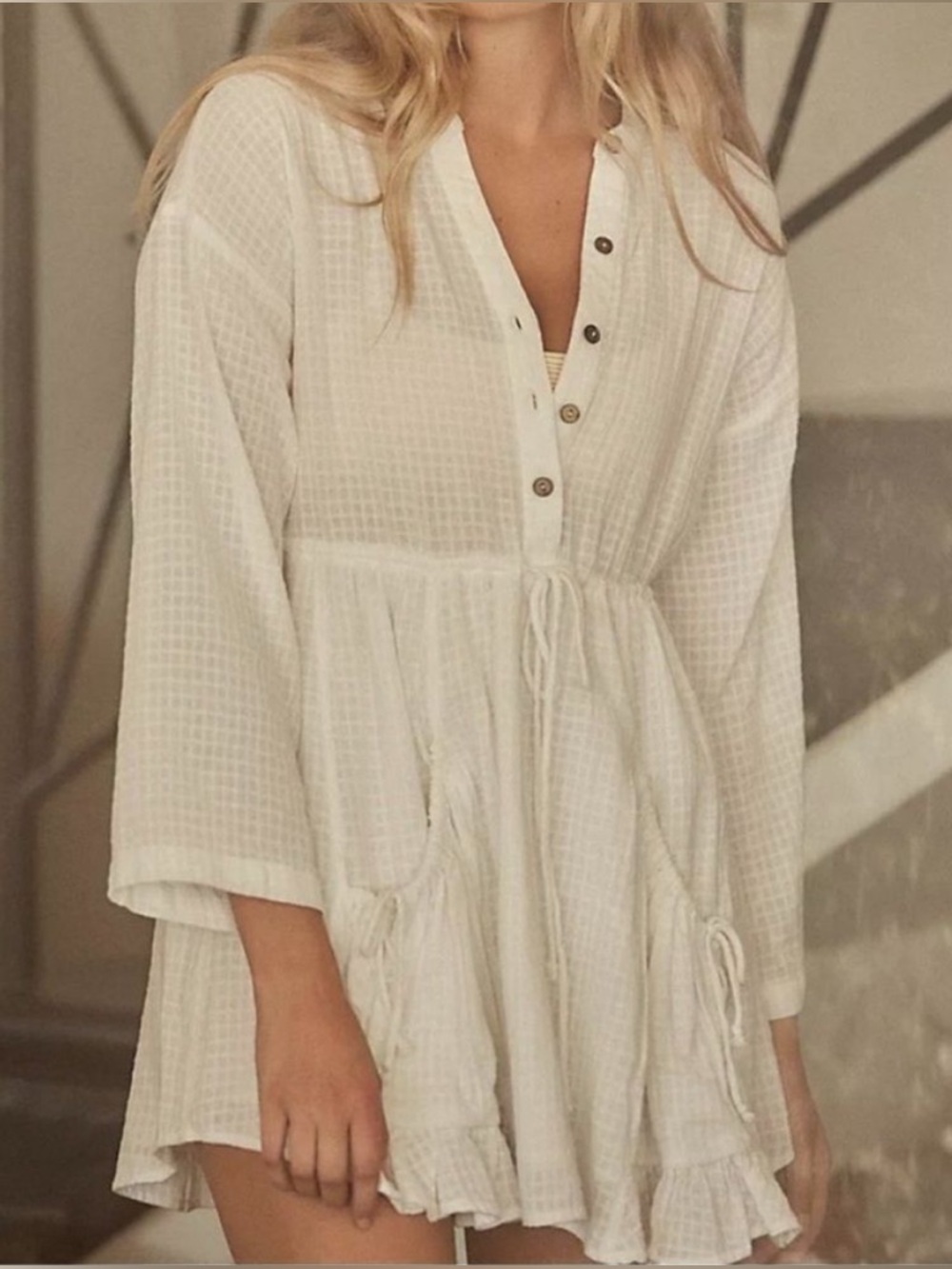 Free People So Serene Mini Dress size Small - Picture 2 of 11